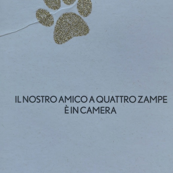 PET IN ROOM - “Do Not Disturb” Rome Cavalieri hotel door hanger - Picture 9 of 12